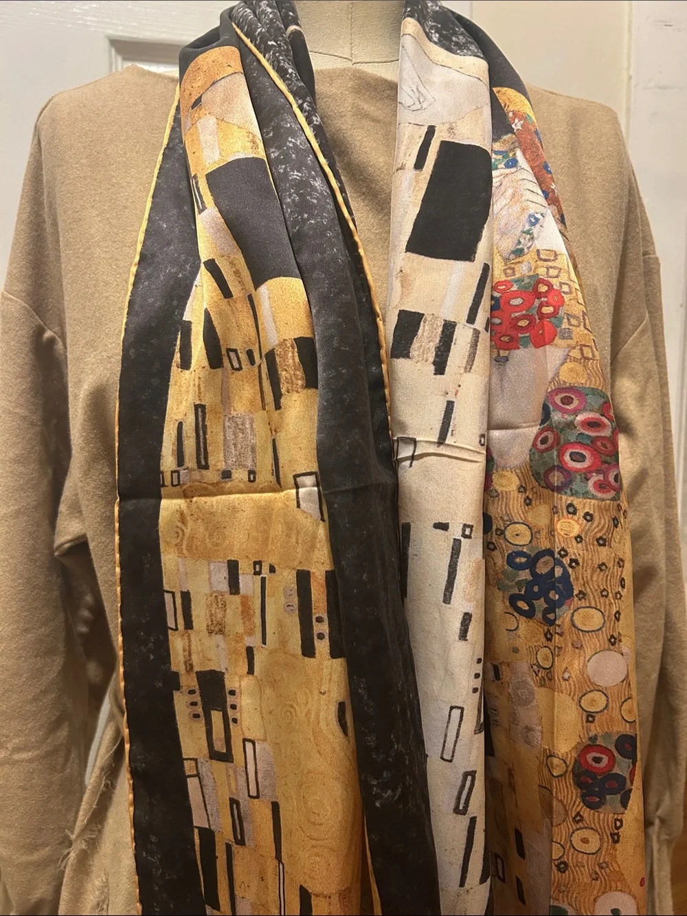 Gustav Klimt “The Kiss” Silk Scarf